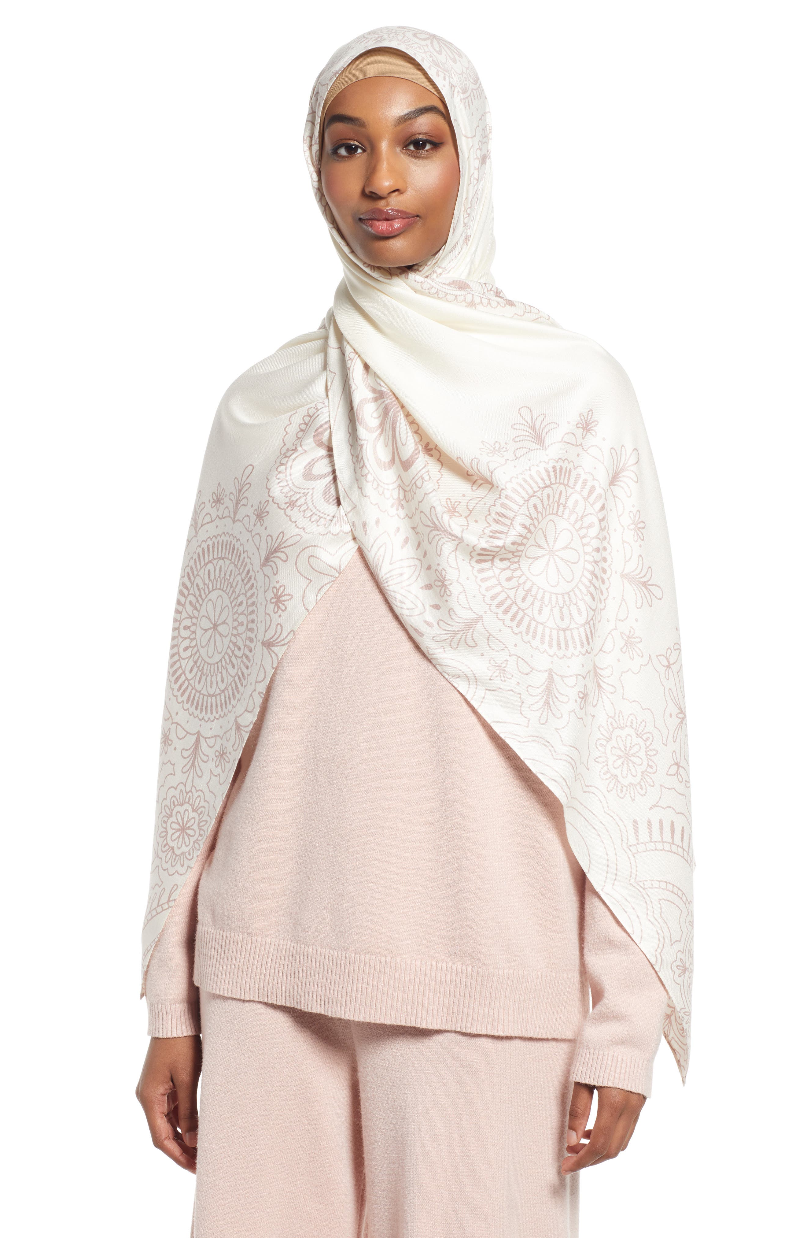 Blue Paisley Print Square Scarf Women's Fashion Satin Shawl Hijab Wraps 35"*35"